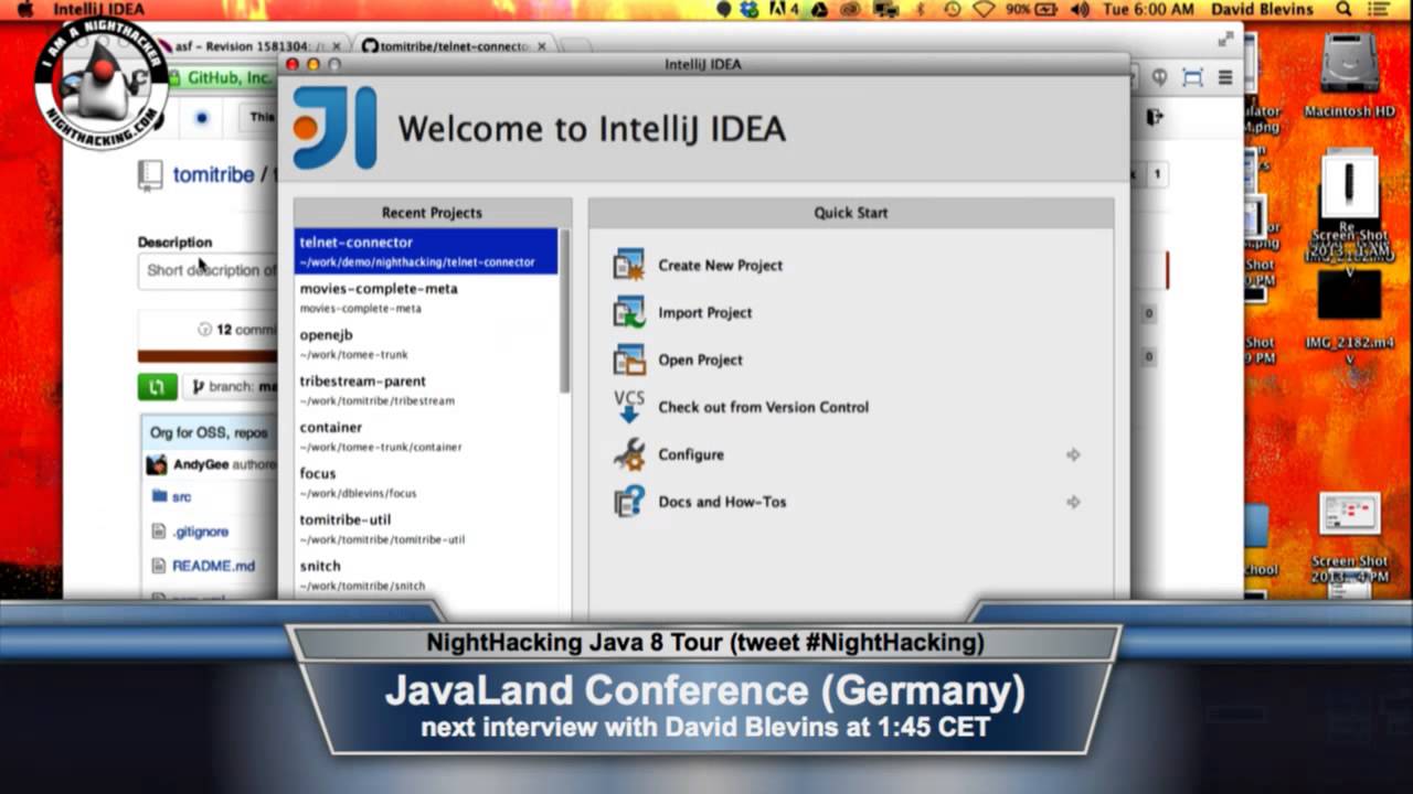 JavaLand Hacking on TomEE with David Blevins